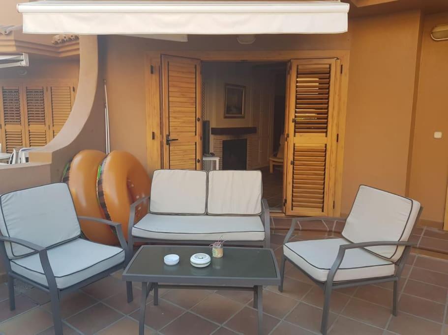 Chalet Adosado En La Playa De El Perellonet Con Piscina, Pista Tenis Valencia Exterior foto